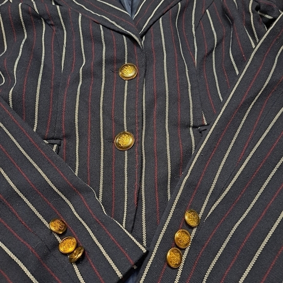 Twenty One Blue Blazer With Stripes Of Red & White     Size 5 - Picture 6 of 9